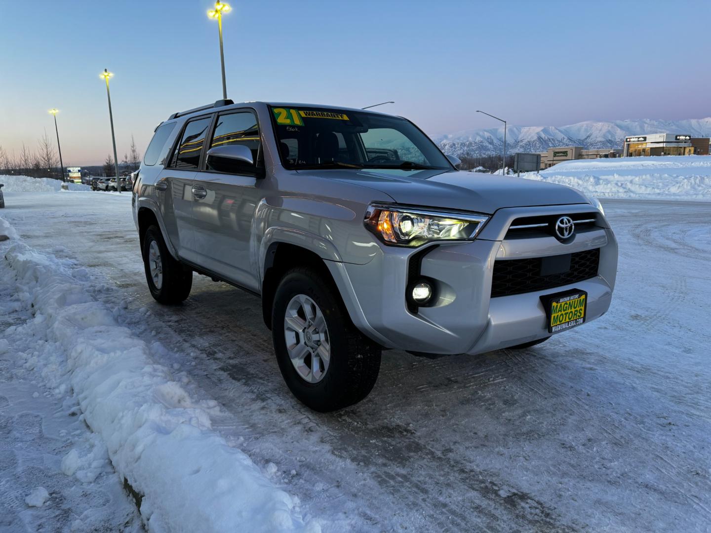 2021 Silver /Gray Toyota 4Runner SR5 (JTEMU5JR7M5) with an 4.0L V6 engine, located at 1960 Industrial Drive, Wasilla, 99654, (907) 274-2277, 61.573475, -149.400146 - Photo#7